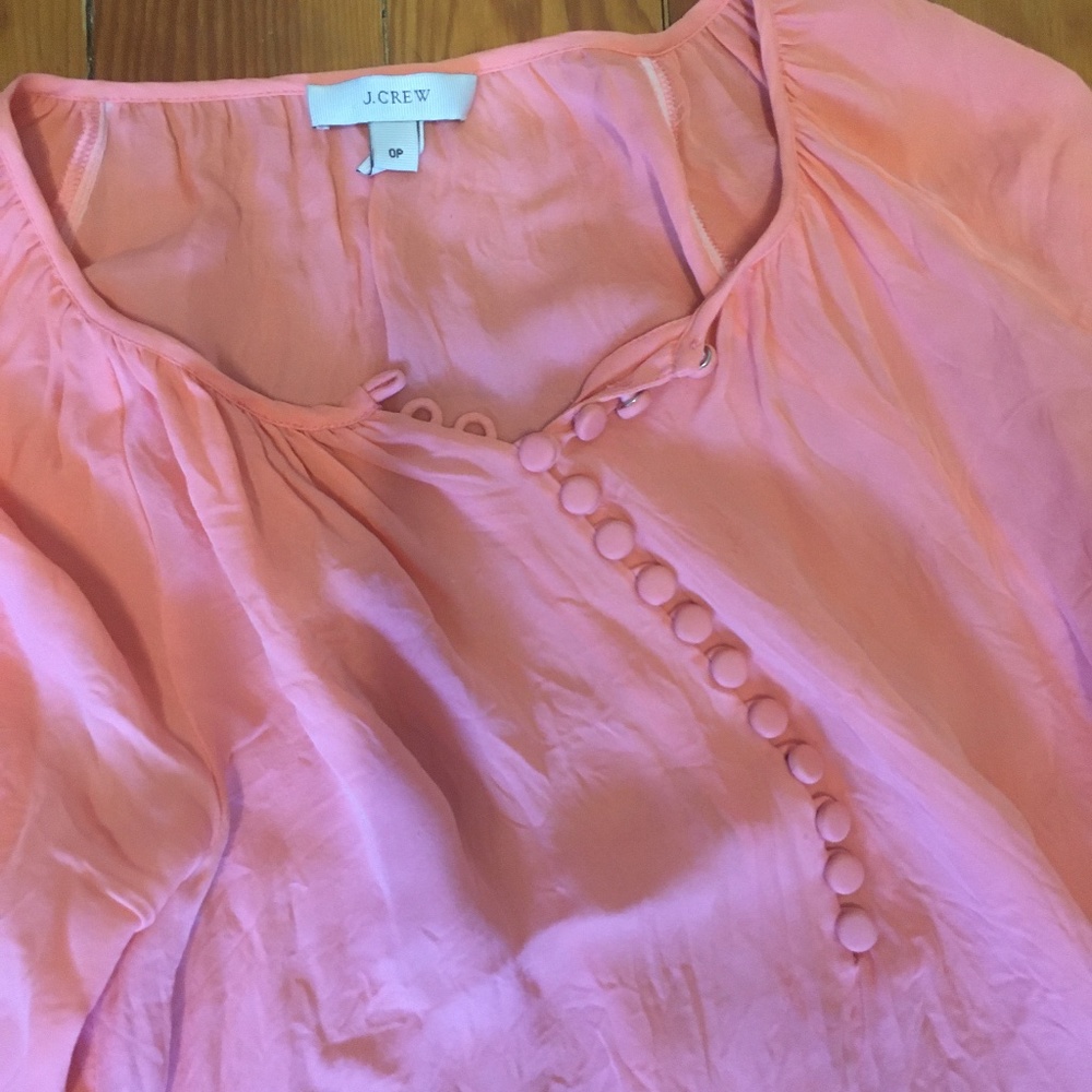 j crew silk pink
